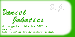 daniel jakatics business card